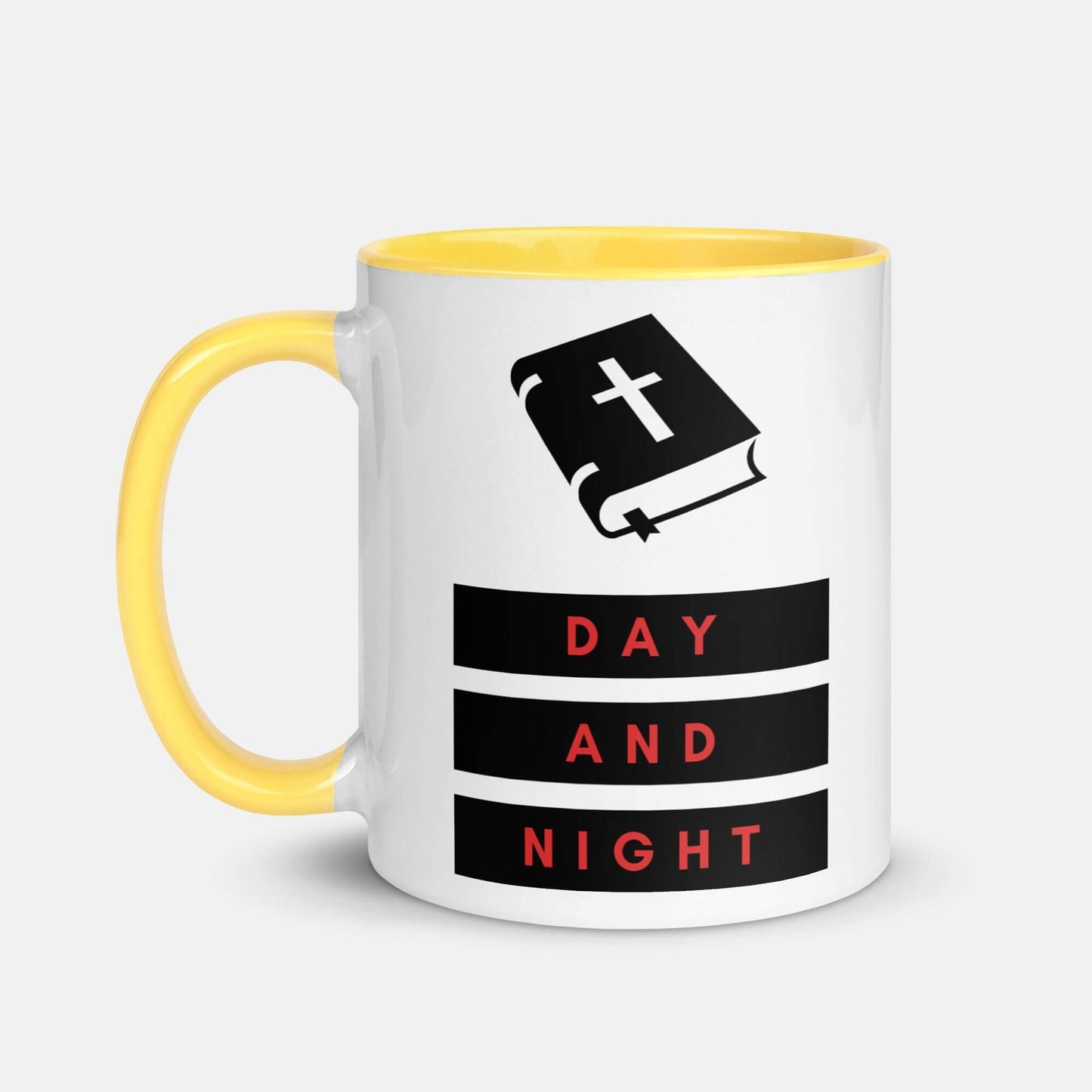 Giant Slayer - Bible – Day & Night Ceramic Mug | Color: Yellow