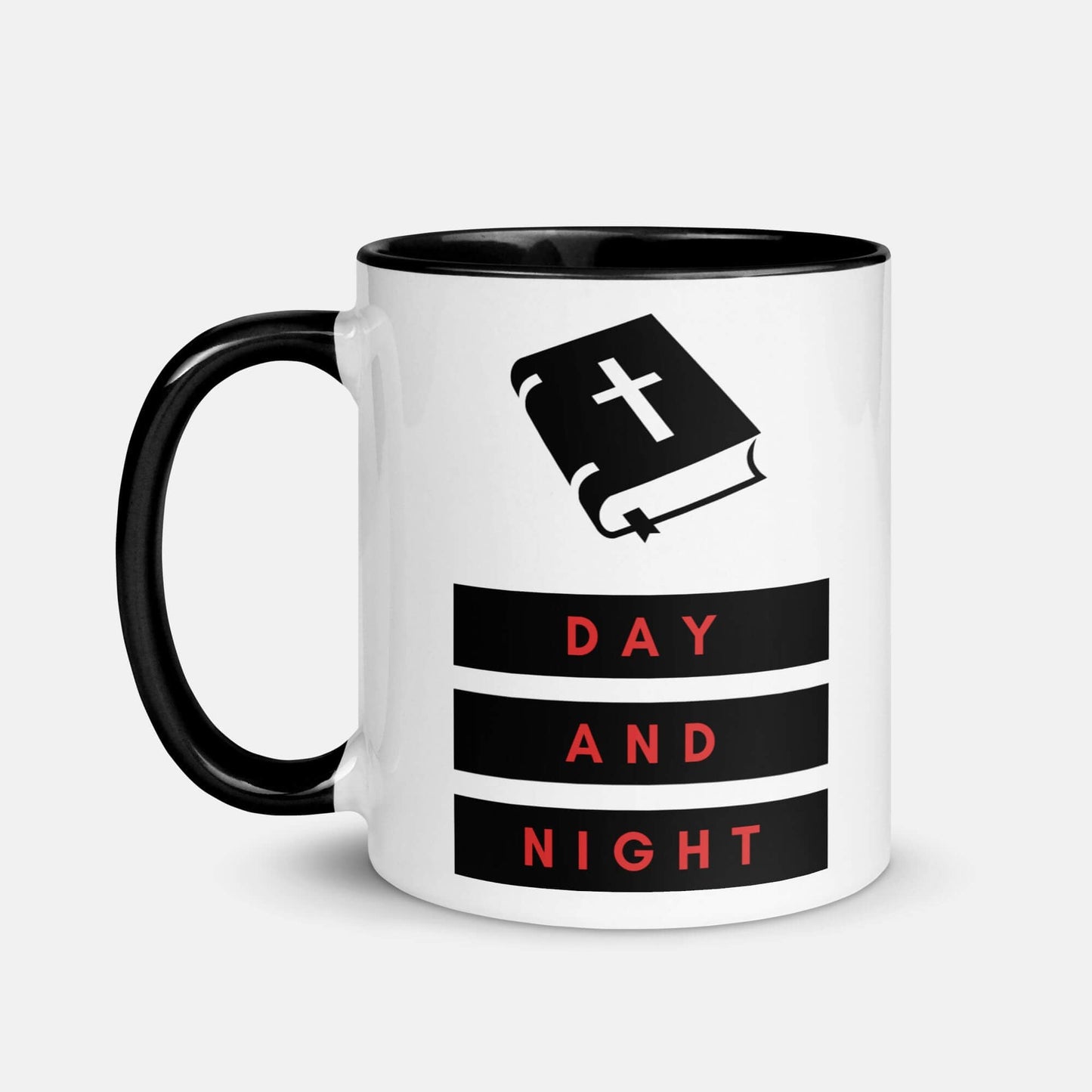 Giant Slayer - Bible – Day & Night Ceramic Mug | Color: Black