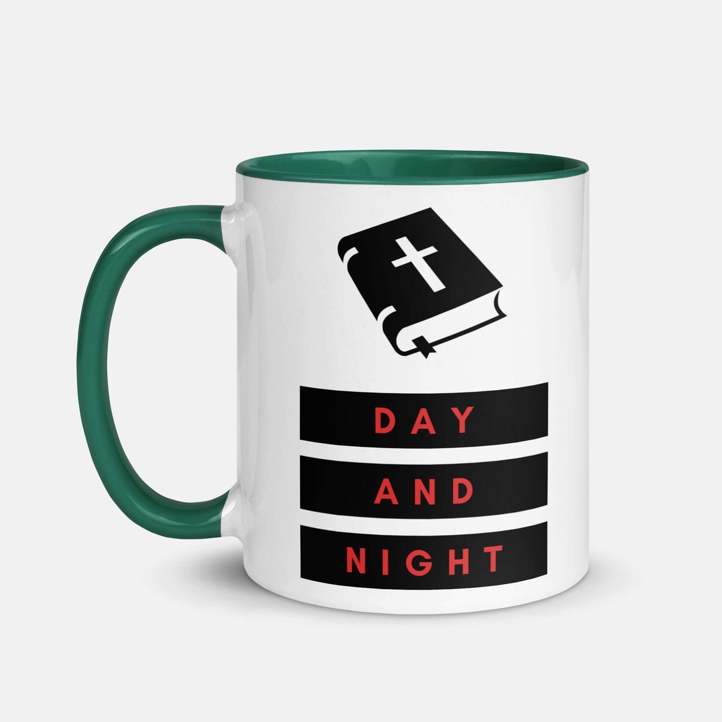 Giant Slayer - Bible – Day & Night Ceramic Mug | Color: Dark green