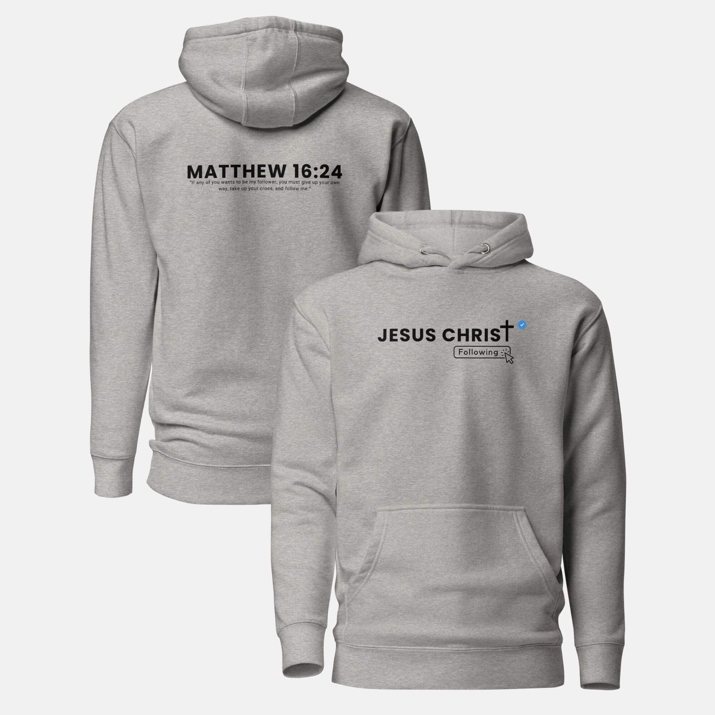 Giant Slayer - Jesus Christ - Following Hoodie | Color: Carbon Gray | Size: S-3XL