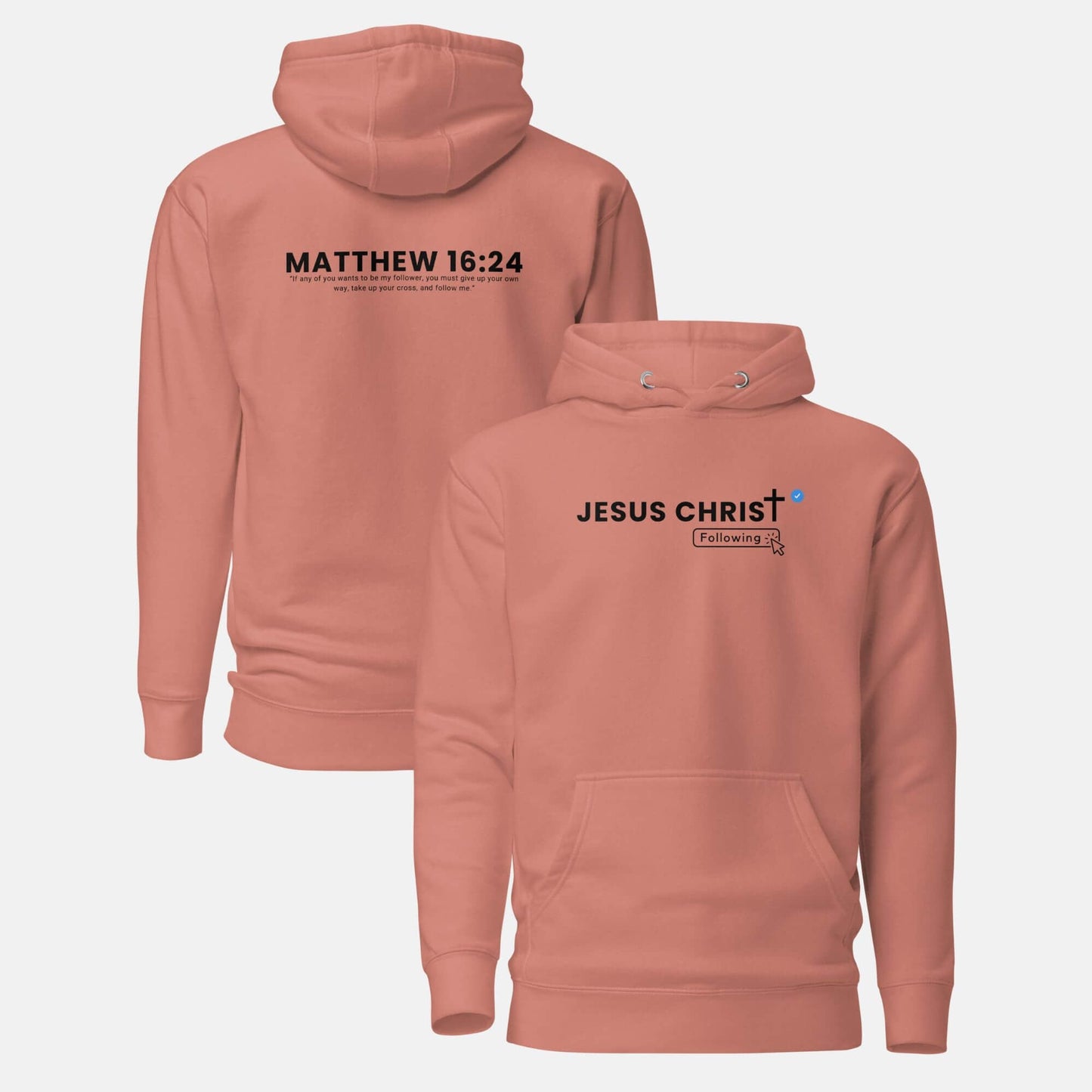 Giant Slayer - Jesus Christ - Following Hoodie | Color: Dusty Rose | Size: S-3XL