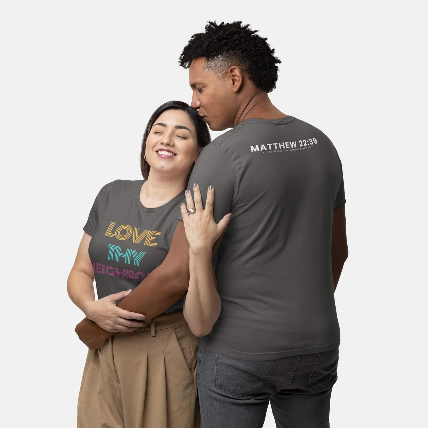 Giant Slayer - Love Thy Neighbour T-Shirt | Color: Heather Gray | Size: S-3XL