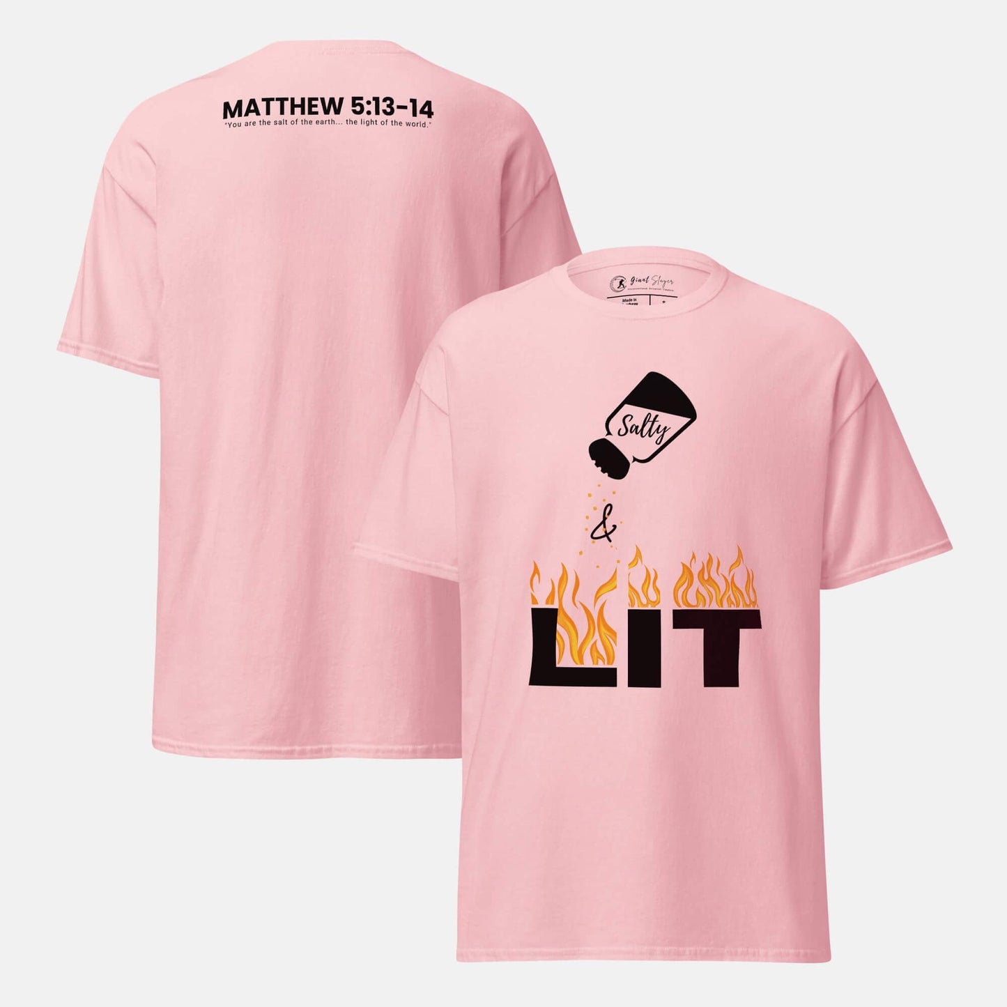 Giant Slayer - Salty & Lit T-Shirt | Color: Soft Pink | Size: S-3XL