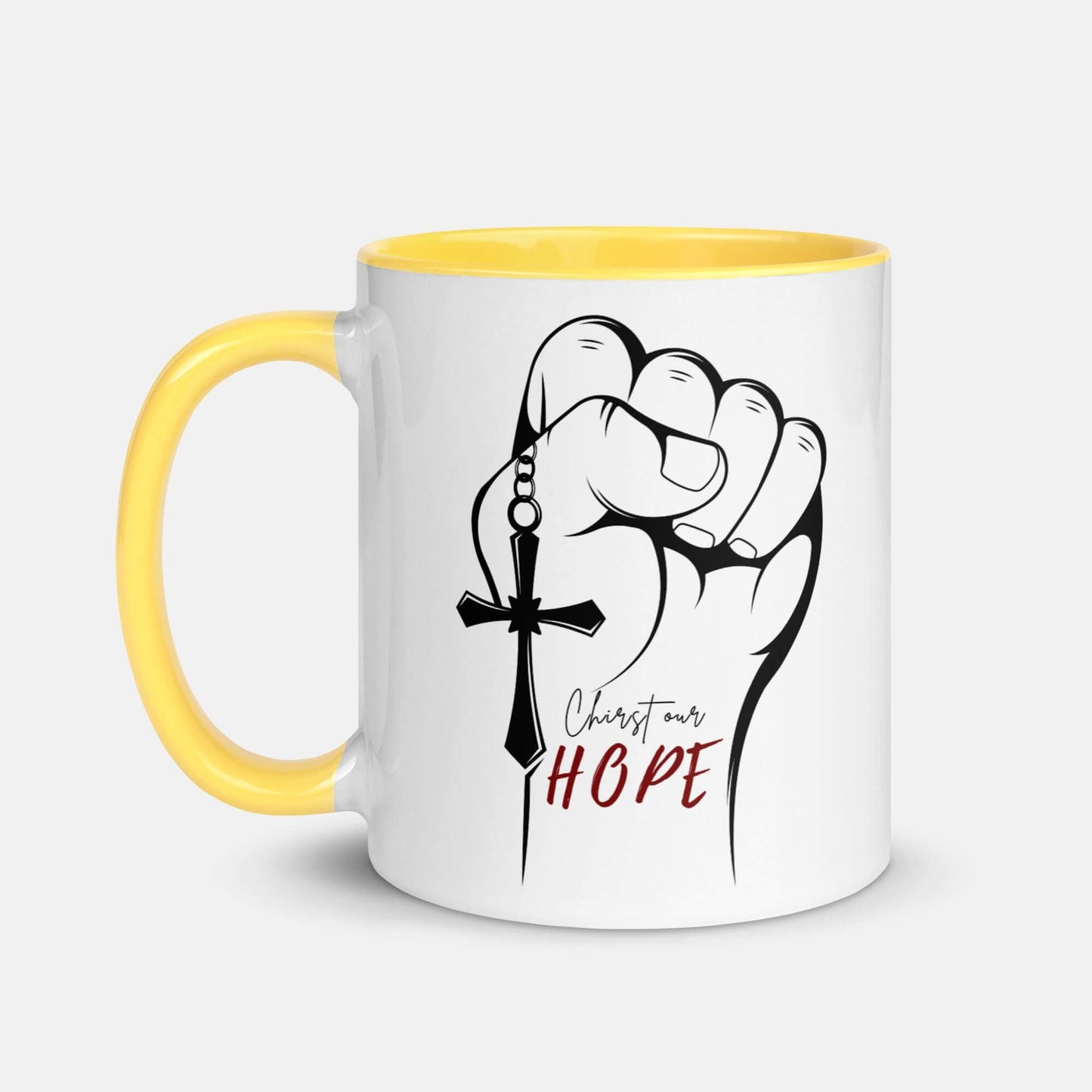 Giant Slayer - Christ Our Hope Ceramic Mug | Color: Yellow | Size: S-3XL