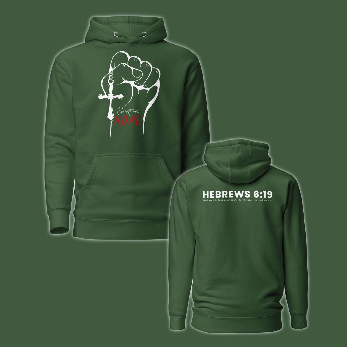 Giant Slayer 'Christ Our Hope Hoodie' - Forest Green S