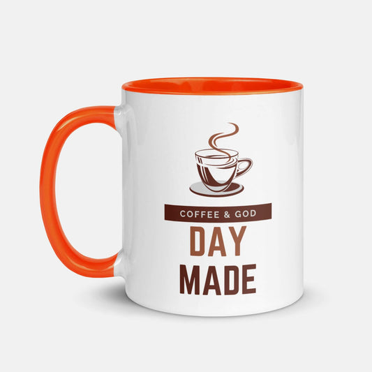 Giant Slayer - Coffee & God – Day Made Ceramic Mug | Color: Orange