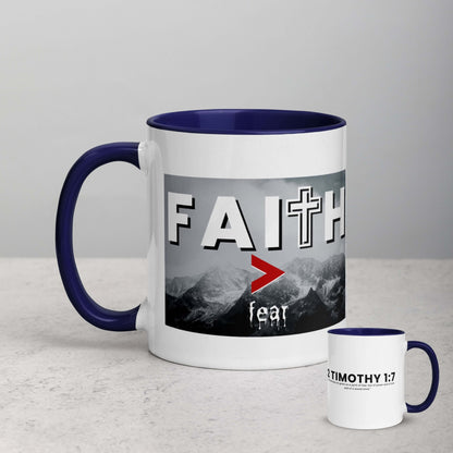 Faith Over Fear Ceramic Mug - Giant Slayer