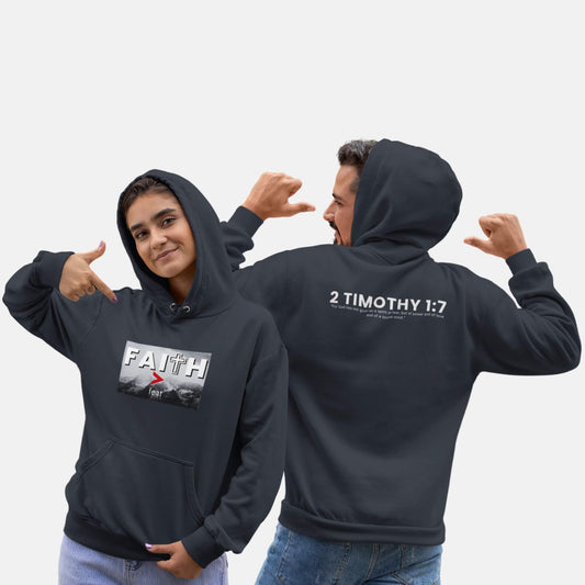Giant Slayer - Faith Over Fear Hoodie | Color: Navy Blue | Size: S-3XL
