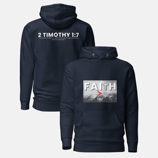 Giant Slayer - Faith Over Fear Hoodie | Color: Navy Blue | Size: S-3XL