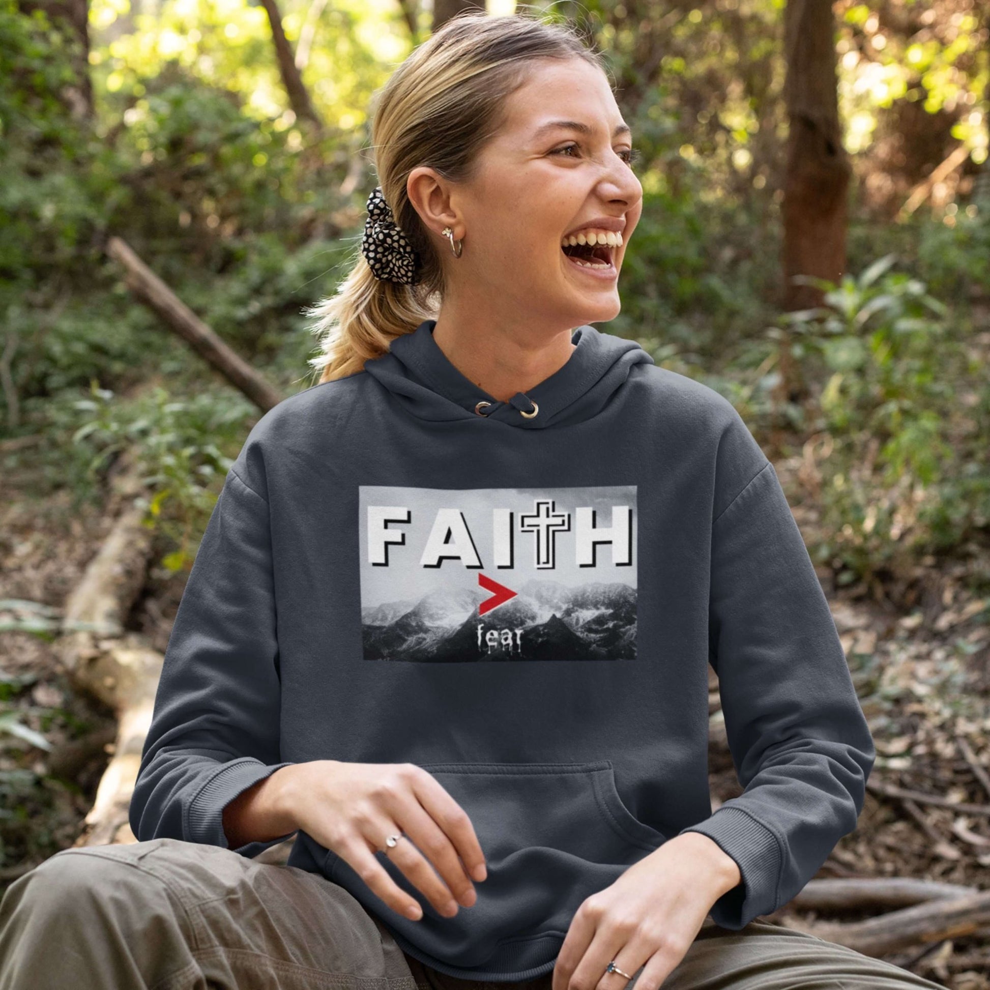 Faith Over Fear Hoodie - Giant Slayer