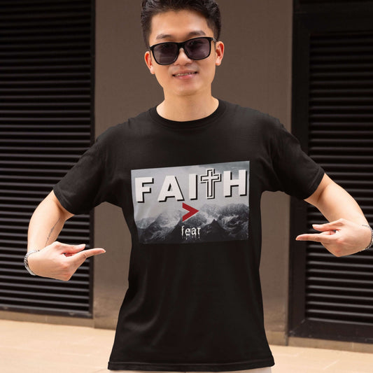 Faith Over Fear T-Shirt - Giant Slayer