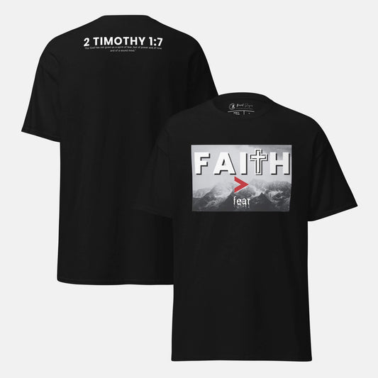 Giant Slayer - Faith Over Fear T-Shirt | Color: Black | Size: S-3XL