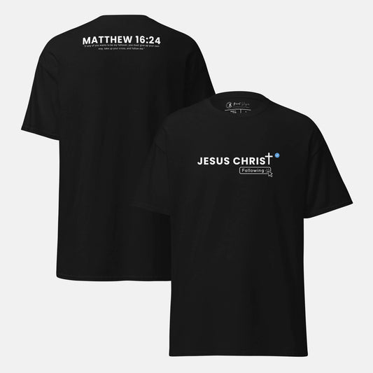 Giant Slayer - Jesus Christ – Following T-Shirt | Color: Black | Size: S-3XL