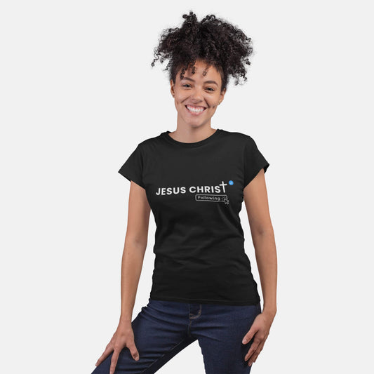 Giant Slayer - Jesus Christ – Following T-Shirt | Color: Black | Size: S-3XL