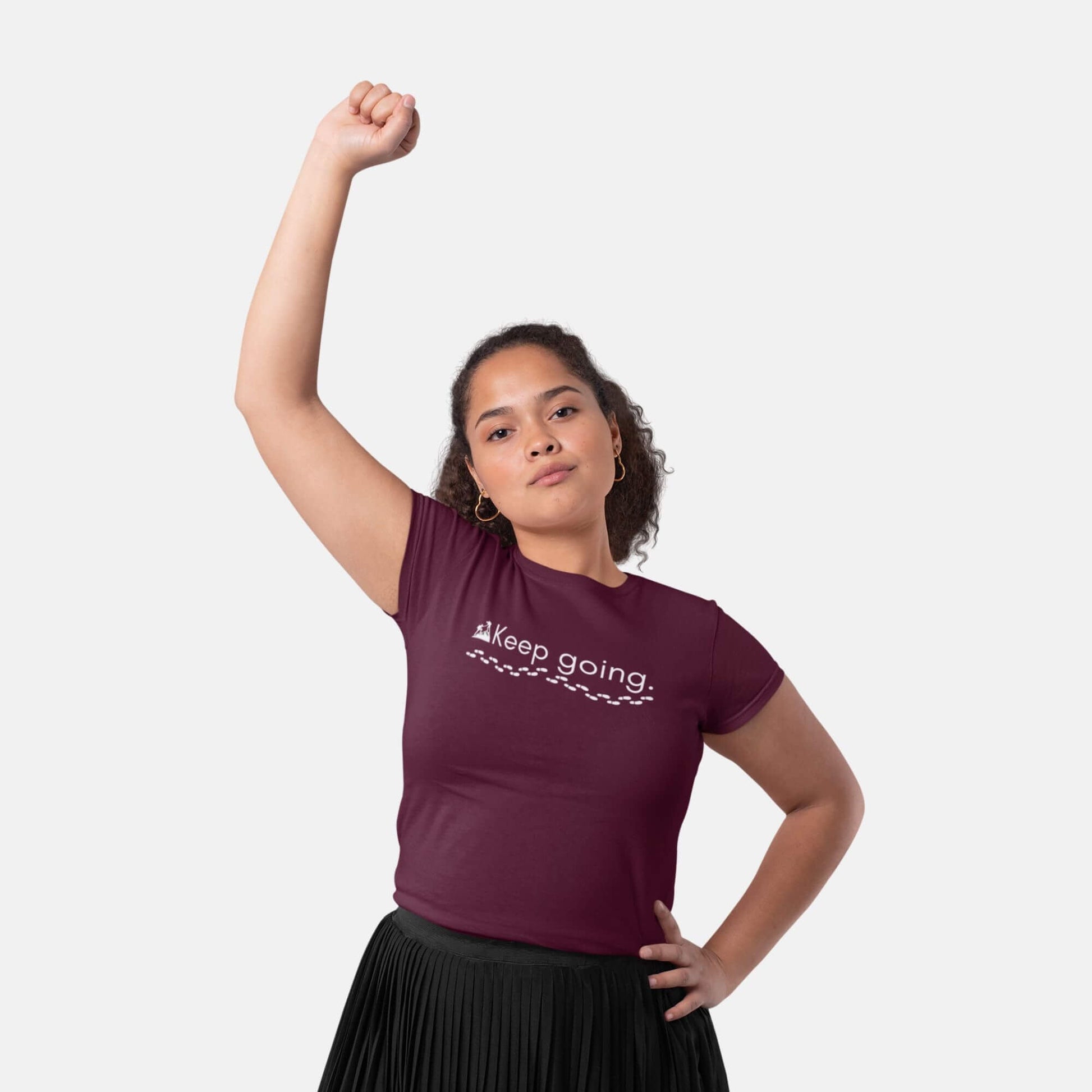 Giant Slayer - Keep Going T-Shirt | Color: Burgundy | Size: S-3XL