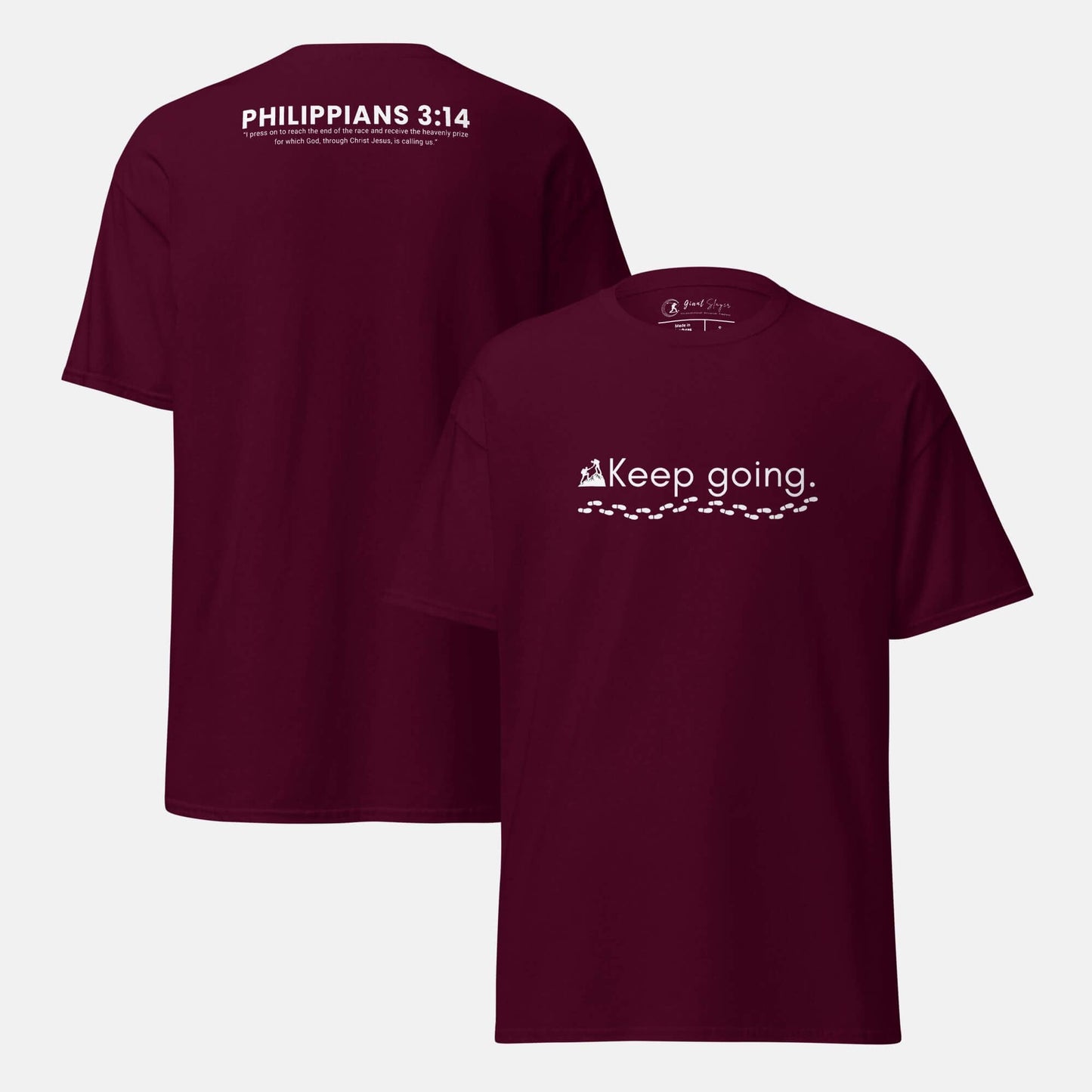 Giant Slayer - Keep Going T-Shirt | Color: Burgundy | Size: S-3XL