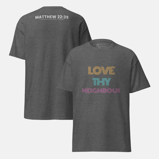 Giant Slayer - Love Thy Neighbour T-Shirt | Color: Heather Gray | Size: S-3XL