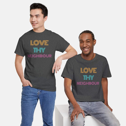 Giant Slayer - Love Thy Neighbour T-Shirt | Color: Heather Gray | Size: S-3XL