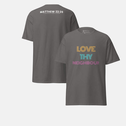 Giant Slayer - Love Thy Neighbour T-Shirt | Color: Charcoal | Size: S-3XL