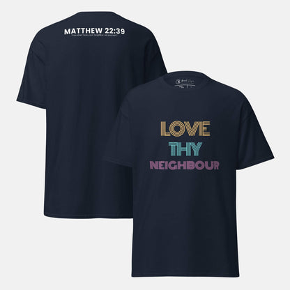 Giant Slayer - Love Thy Neighbour T-Shirt | Color: Navy Blue | Size: S-3XL