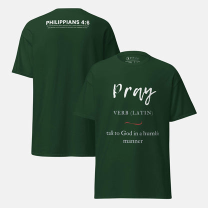 Giant Slayer - Pray – Talk to God T-Shirt | Color: Forest Green | Size: S-3XL