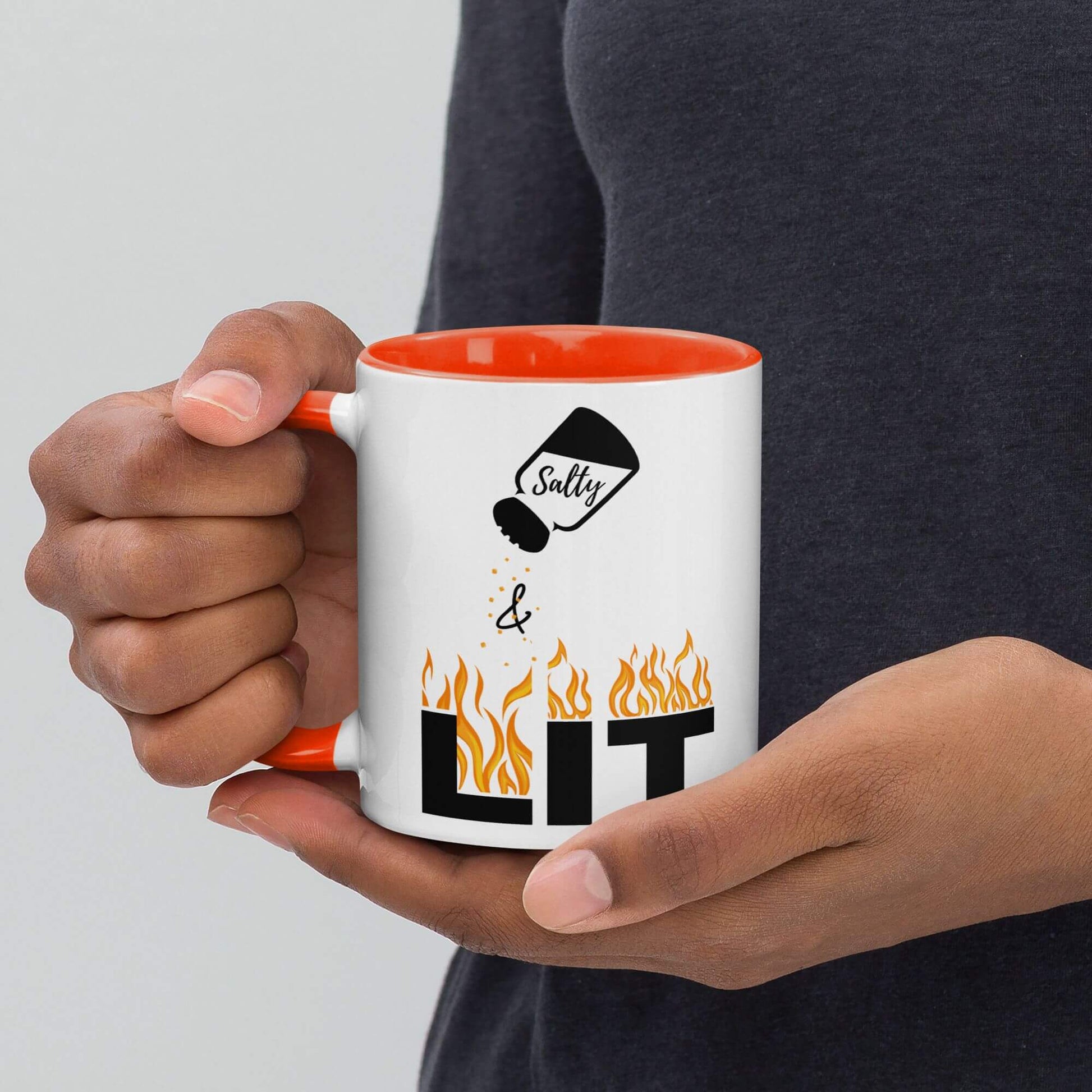 Giant Slayer - Salty & Lit Ceramic Mug | Color: Orange