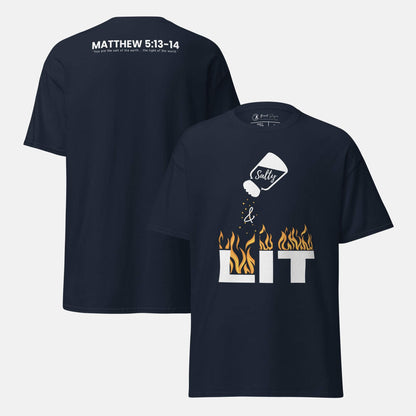 Giant Slayer - Salty & Lit T-Shirt | Color: Navy Blue | Size: S-3XL